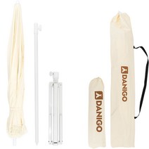 다니고 캠핑 감성 파라솔 대형 P111 + 신형 사각받침대 P110 세트, 혼합색상, 1세트