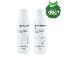 글로우몬스터 프로바이오틱스 병풀 발효 추출물 원액 100ml + 프로바이오틱스 브로콜리 발효 추출물 원액 100ml, 1세트