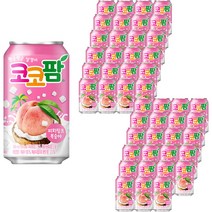 해태음료 코코팜 피치핑크, 340ml, 48개