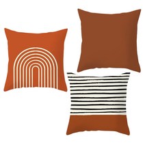 브라운 베리에이션 쿠션커버 3종 세트