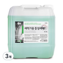 세제몰 식기세척기용 1종 중성세제, 18.75L, 3개