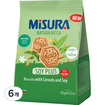 미주라 소이아 프로틴 비스켓, 120g, 6개