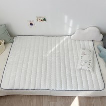 까나베나 순면 유아 침대 누빔패드, 블루, 1개