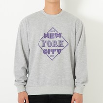시티파이 남성용 특양면 릴렉스 핏 그래픽 맨투맨 스웨트셔츠 newyork