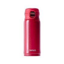 타푸코 이중 진공 스텐 초경량 원터치 텀블러, 레드(TST-330RD), 330ml