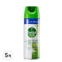 데톨 항균 스프레이 모닝 듀, 5개, 450ml