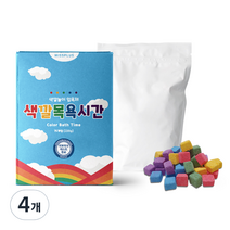 미스플러스 색깔목욕시간 유아 입욕제, 220g, 4개