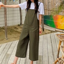 핑크시슬리 여성용 페이비 멜빵팬츠
