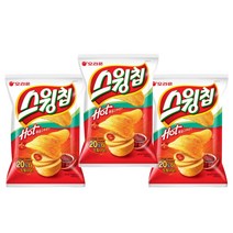 스윙칩 핫 볶음고추장맛, 124g, 3개