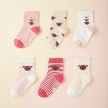 롤리트리 베어 중목 양말 5켤레