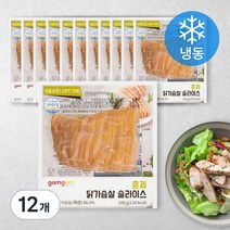 곰곰 훈제 닭가슴살 슬라이스 (냉동), 100g, 12개