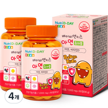 뉴트리디데이 베이비앤키즈 아연 츄어블 90g, 90정, 4개