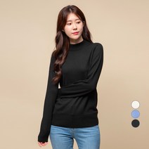 캐럿 여성용 모크넥 스웨터
