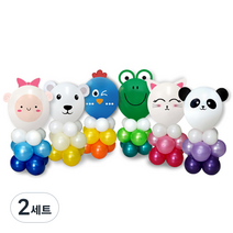 와우파티코리아 여름성경학교 동물풍선 6종 + 기둥재료 풍선, 기둥세트3, 2세트