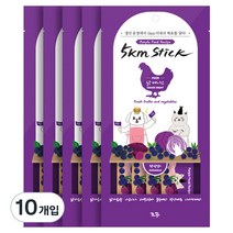조공 오키로스틱 고양이 파우치 간식 퍼플 닭 4p, 닭가슴살, 10개입