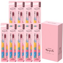 루치펠로 울라울라 유아 칫솔, 분홍, 9개