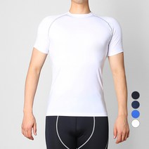 썸앤핏 남성용 스포츠 컴프레션 기능성 베이직 반팔 언더레이어 MTS1008
