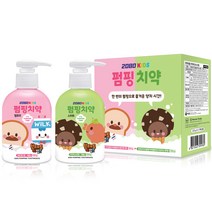 2080 키즈 펌핑치약 멜로우 220g + 2080 키즈 펌핑치약 스위트 220g 세트, 1세트