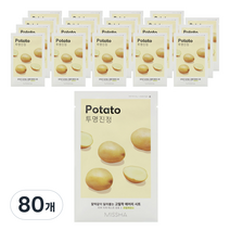 미샤 에어리 밀착 시트 마스크 감자, 1개입, 80개