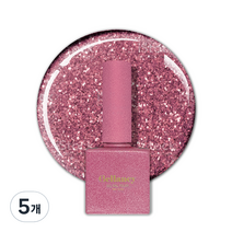 벨랑시 원스텝 젤네일 10ml, SN 37 핑크 글리터, 5개
