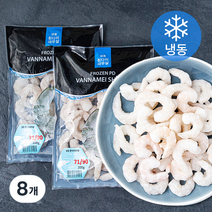 프라이드씨푸드 흰다리 생새우살 (냉동), 200g(31~40마리, 8개