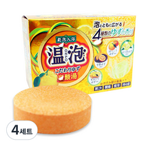 온포 탄산발포 입욕제 4종 x 5p, 900g, 4세트