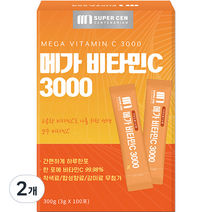 메가 비타민C 3000 고용량 분말 스틱 100p, 300g, 2개