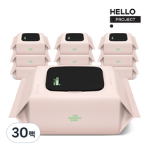 헬로500 물티슈 캡형, 30팩, 100매입