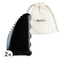 나진 전신 마사지 케어 나진괄사 NJ055, 블랙, 2개