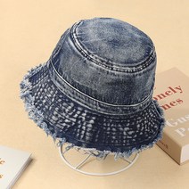 다온마켓 여성용 사계절 커플 데님 벙거지