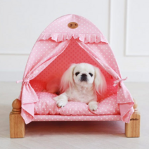 아페토 반려동물용 체인지 쿠션하우스, 핑크도트