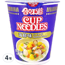 닛신 컵누들 씨푸드맛 71g, 4개