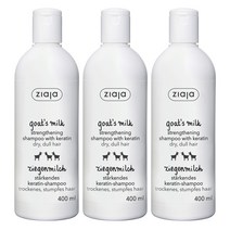 지아자 산양유 케라틴 샴푸, 400ml, 3개