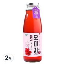 자연원 문경 무 농약 오미자로 만든 차, 2개, 980ml