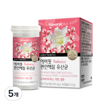 내츄럴플러스 에버핏 편안해질 질유래 유산균 50억보장 신바이오틱스 식물성캡슐, 30정, 5개