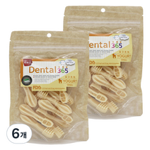 덴탈365 반려견 간식 150g, 요구르트, 6개