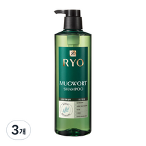 려 강화 약쑥 탈모 증상 완화 샴푸, 800ml, 3개