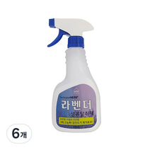 허브플러스 3배 고농축 섬유탈취제 라벤더 본품, 500ml, 6개