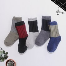 비단길 아동용 J넬로아 수면 양말 5켤레
