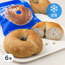 널담 베이글 흑임자 (냉동), 6개, 140g