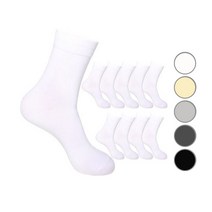 두발로 남성용 럭셔리 무지 중목 양말 10켤레