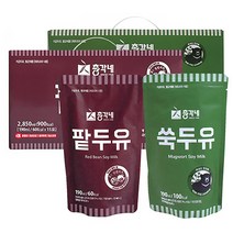 총각네 검은콩 팥두유 190ml x 15p + 쑥두유 190ml x 15p, 1세트
