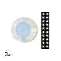 와사비네코 미미츠보 쥬얼리 귀지압패치 M 3.0mm 20p, 화이트오팔, 3개