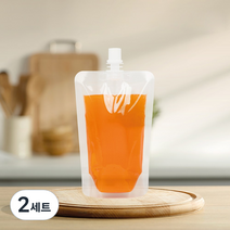 더백퍼센트 투명 스파우트 파우치 200ml, 9mm, 50개입, 2세트
