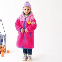앤디애플 아동용 핫해 뽀글이 롱 후드 코트