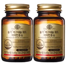 솔가 마그네슘 위드 비타민 B6, 100정, 2개