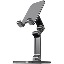 생활공식 접이식 휴대폰 탁상거치대, 블랙