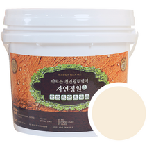 바른황토 바르는 천연황토벽지 자연정원 페인트 4L, 아이보리, 1개