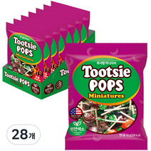 투시 팝 미니어쳐 캔디, 50g, 28개