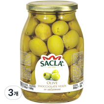 사클라 씨없는 자이언트 그린올리브, 950g, 3개